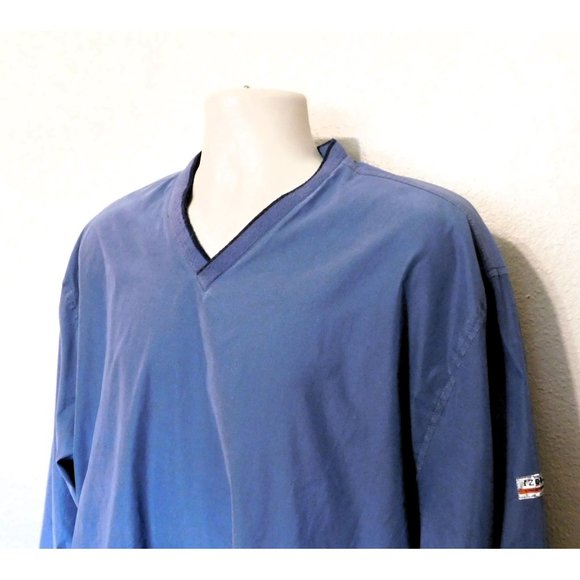 Izod XTreme Function Golfwear Windbreaker Jacket XL Blue Pullover Long Sleeve - Picture 10 of 12